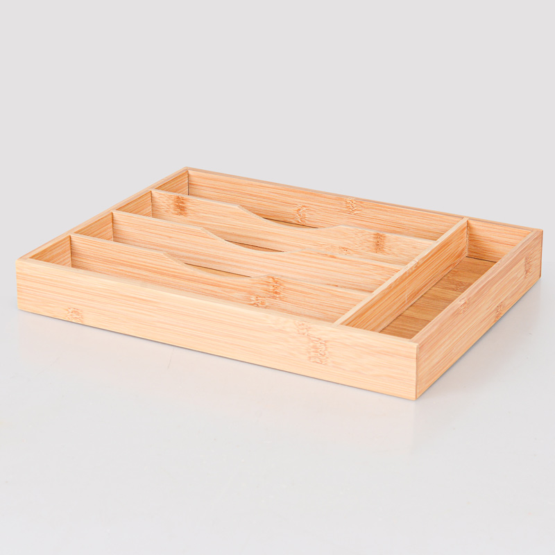 Lot De 3 Porte-Couverts En Bambou Avec Plateau - Organisateur De Cuillères, Fourchettes, Couteaux - Décoration Cuisine Pratique Et Naturelle - 7